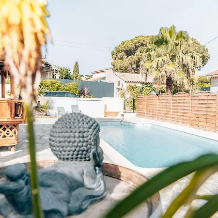 Reve D'azur En Bord De A La Nartelle Avec Piscine Dans La Residence, Terrasse, Bbq, 2 2 Sdb De 35m2 Draps Inclus Holiday home Sainte-Maxime