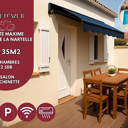 Tatil Evi T3 De 35M2 -Reve D'Azur - 2 Chambres- 2Sdb - Plage De La Nartelle - Arrivee 17H - 20H Maximum - Sejour Au Calme - Caution 100E