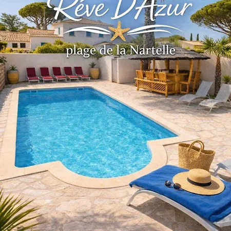Tatil Evi T3 De 35M2 -Reve D'Azur - 2 Chambres- 2Sdb - Plage De La Nartelle - Arrivee 17H - 20H Maximum - Sejour Au Calme - Caution 100E Sainte-Maxime