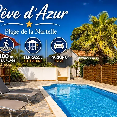 T3 De 35m2 - De La Nartelle A 200m- Piscine Partagee -parking - Bbq - 2 2 Salle De Bains Pour Un Sejour Calme & Detente A Quelques Pas De La Plage- Check-in 15h A 20h Maximum- Propriete Le Reve D'azur Maxime Feriehus